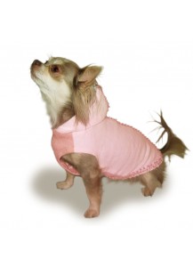 Dog Knit Hoody “Misty Pink”     =one of a kind style=